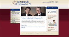 Desktop Screenshot of bigrapidsorthopaedics.com